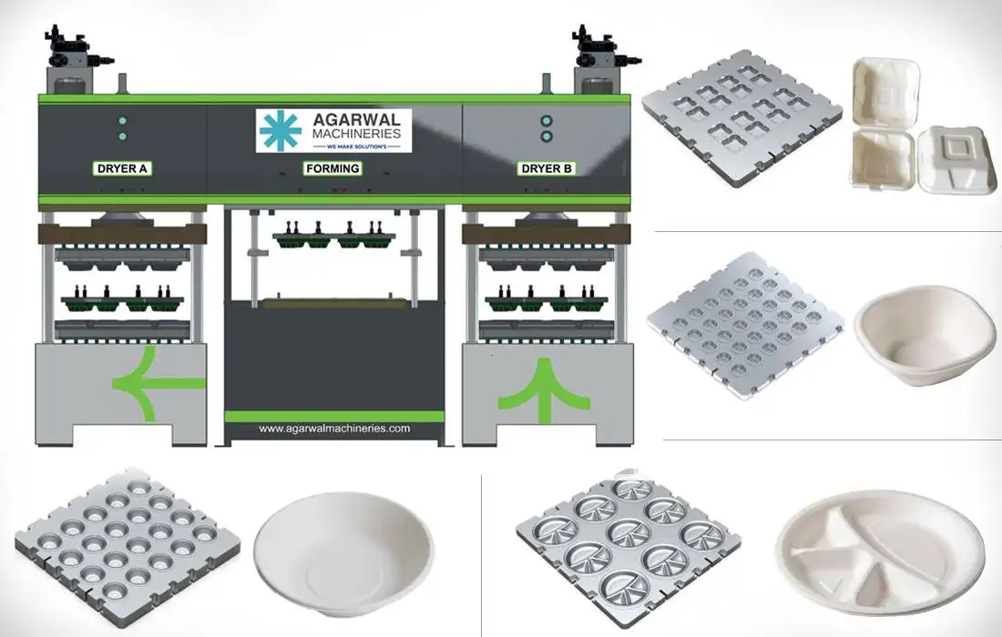 Bagasse Plate Making Machine
